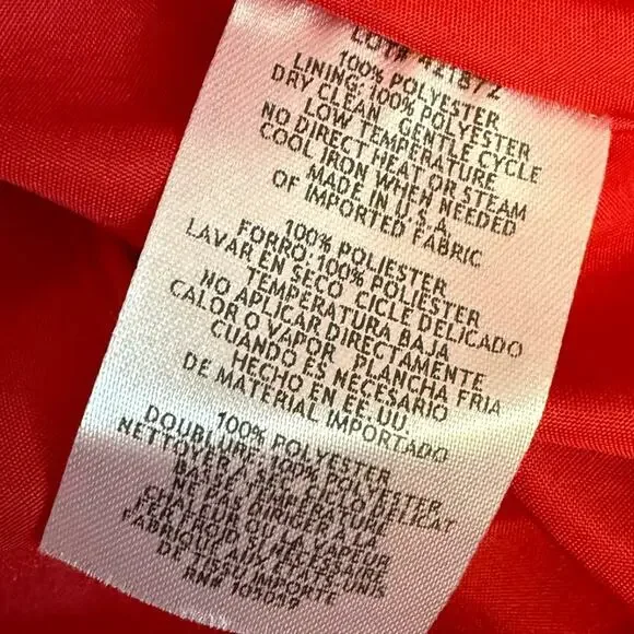 AQUA FORMAL Satin One Shoulder Gown Red Women’s Sz 12 - Picture 8 of 9